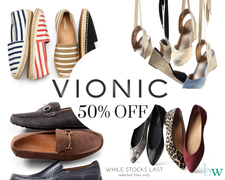 Vionic Shoe Sale - The Bodyworks Clinic 