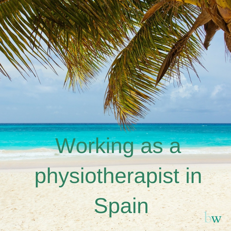 Working as a physiotherapist in Spain