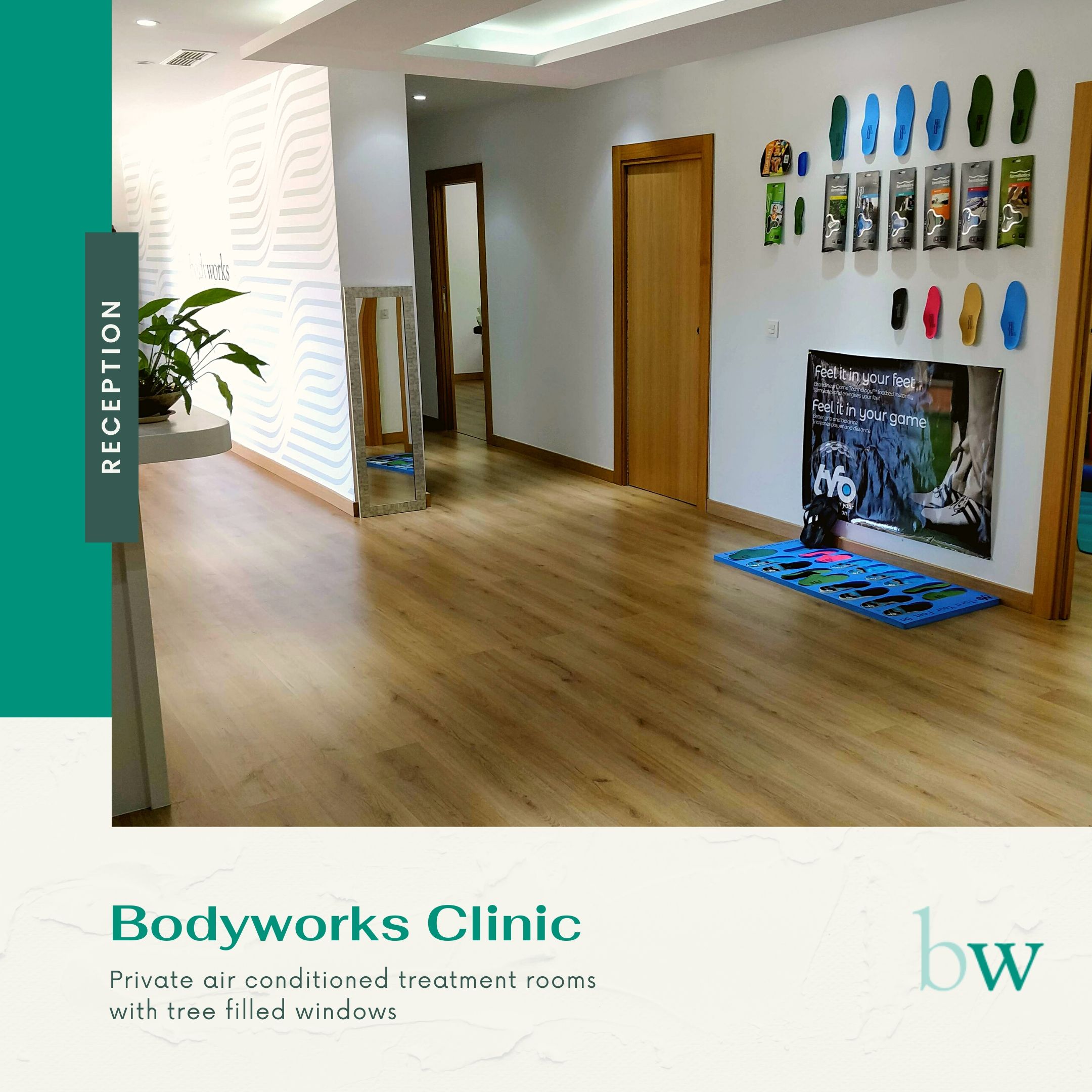 Reception at Bodyworks Clinic Marbella