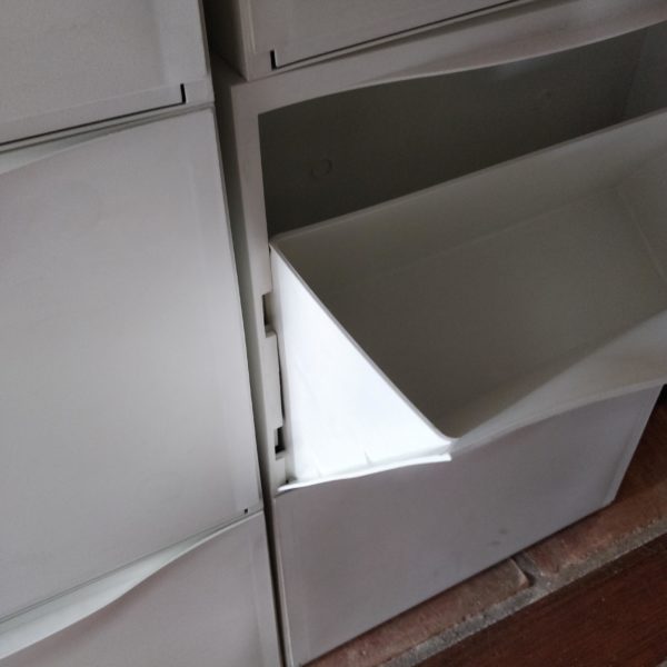 8 IKEA Trones Shoe storage cabinets 6 white, 2 black